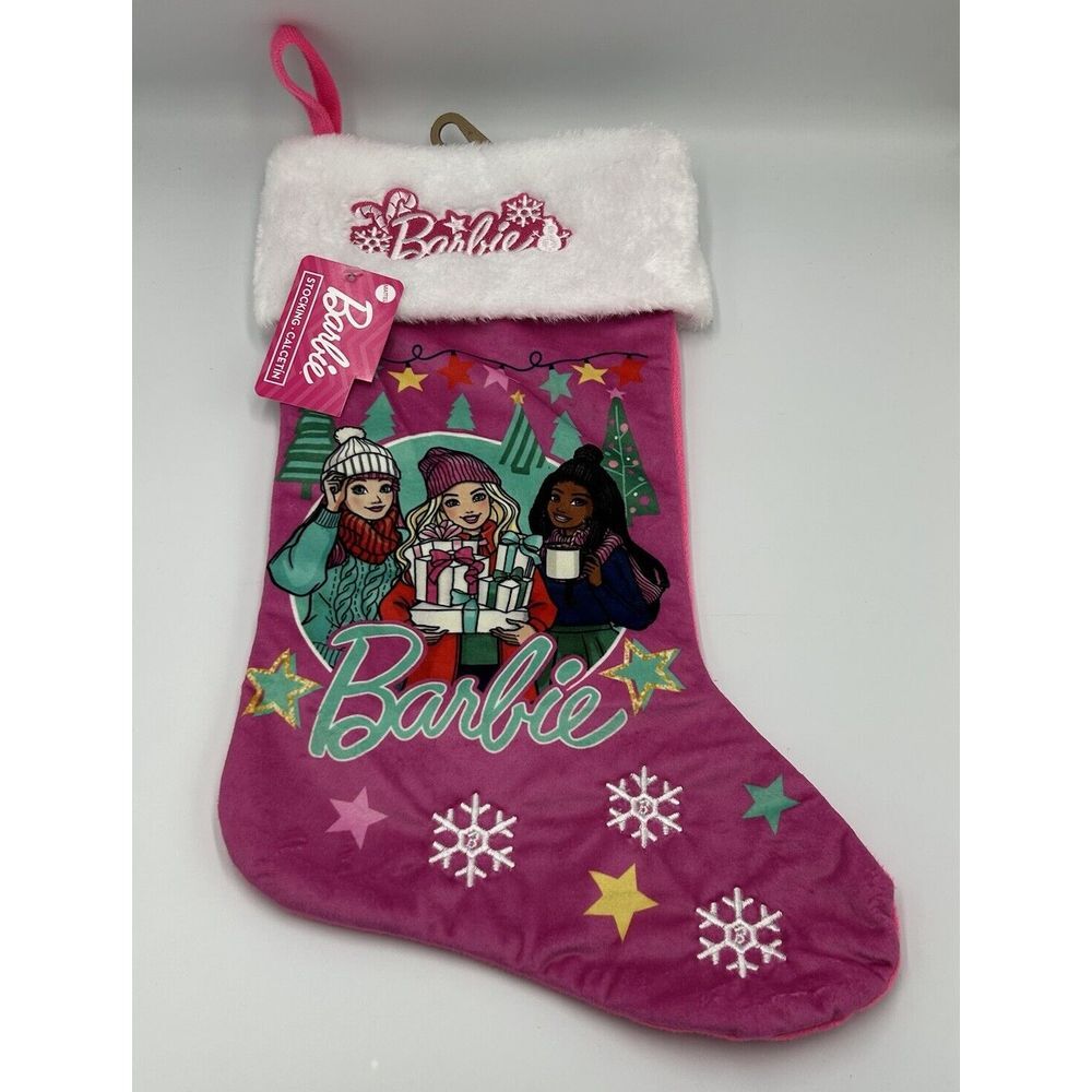 Mattel Barbie &‎ friends Christmas/Holiday Stocking NEW
